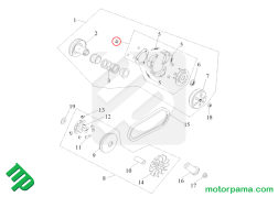 frizione access 22330-E17-000 esploso (3)